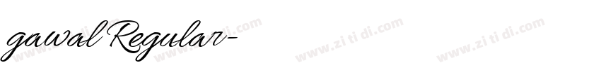 gawal Regular字体转换